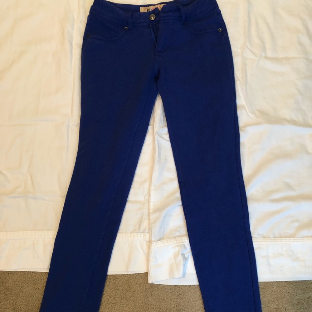 Duke blue jersey skinny jeans